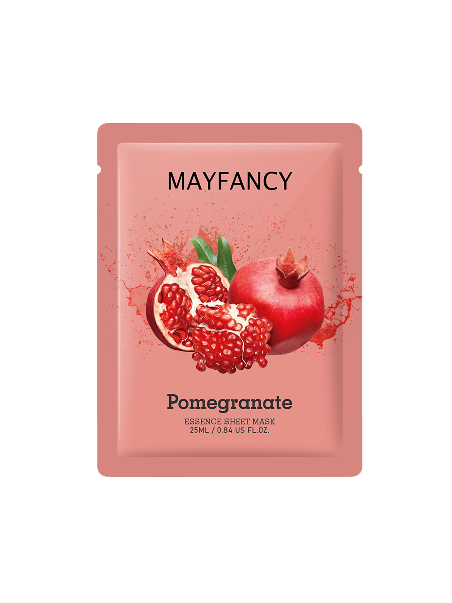 MAYFANCY Máscara Facial Hidratante Romã Fruit Beauty