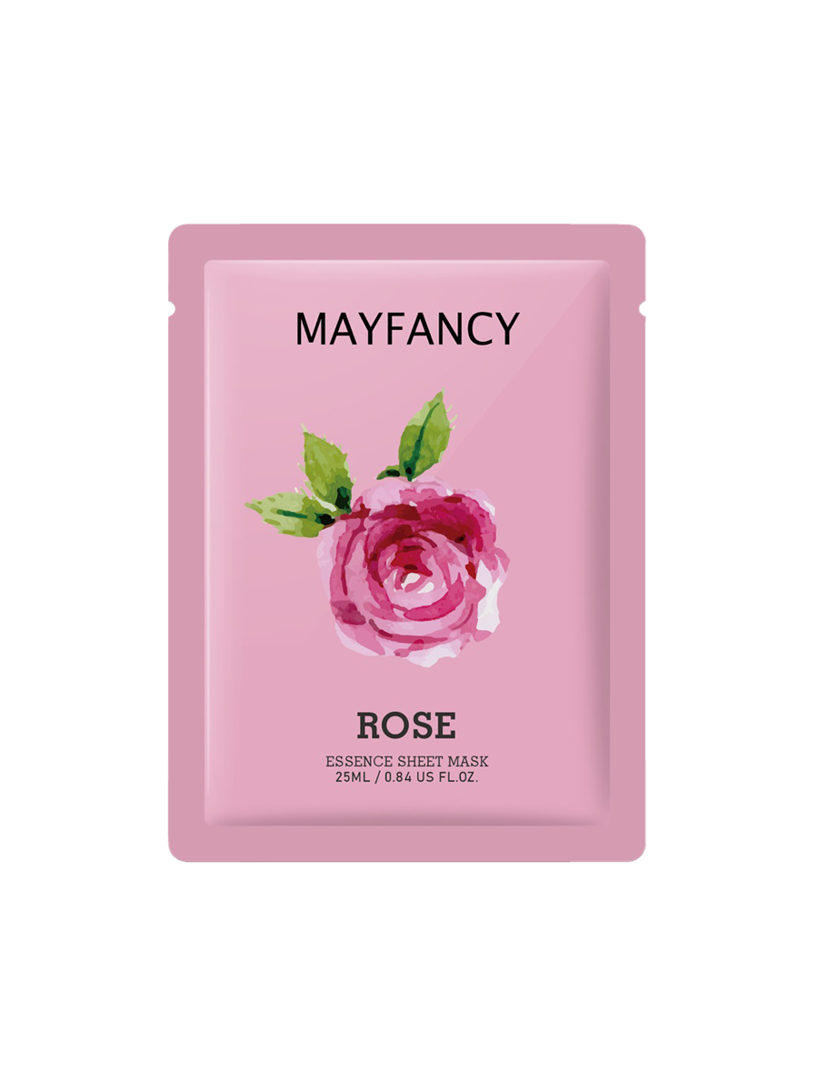 Máscara Facial Sérum Rosa Mayfancy